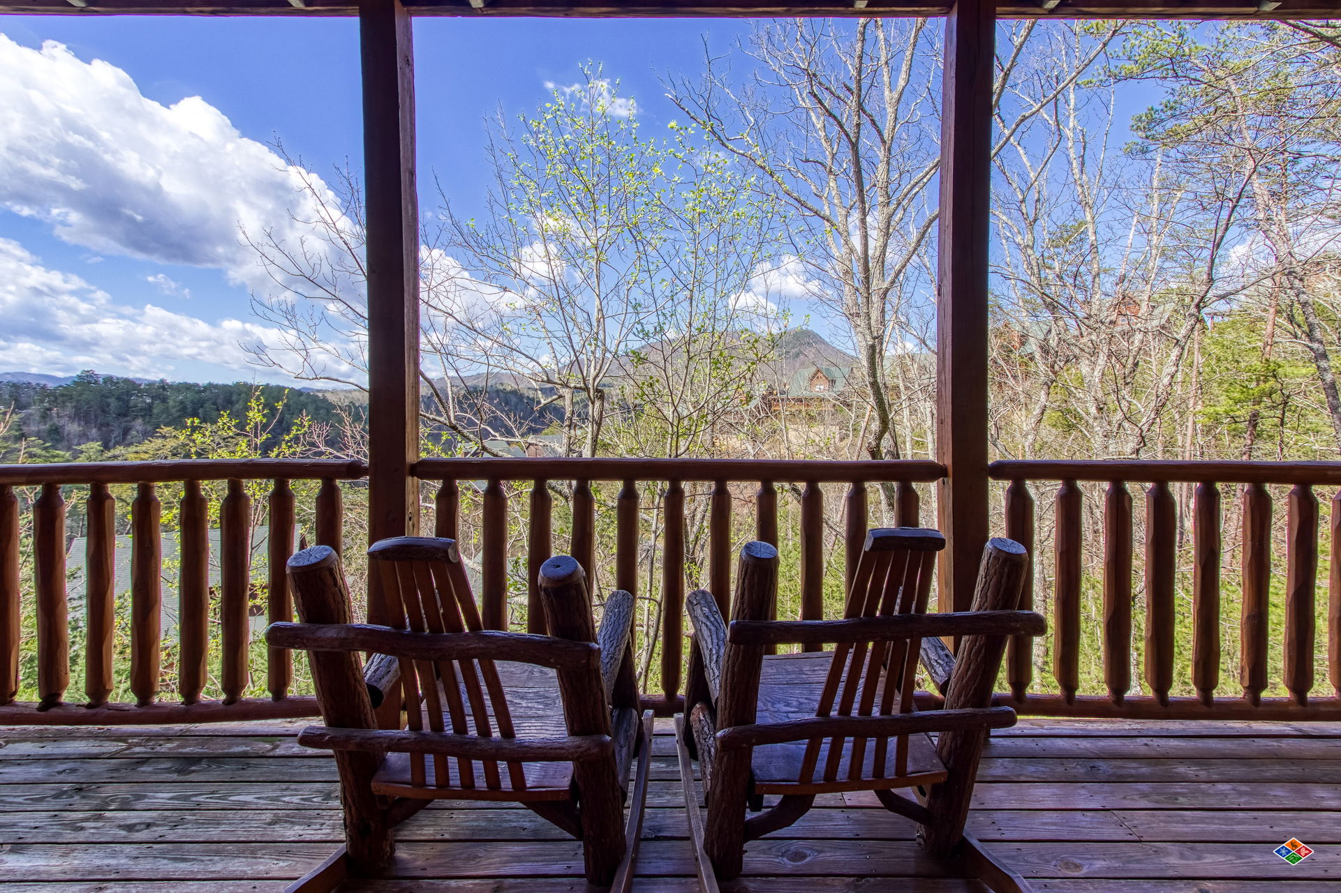 Enjoy mountain views, game room, hot tub