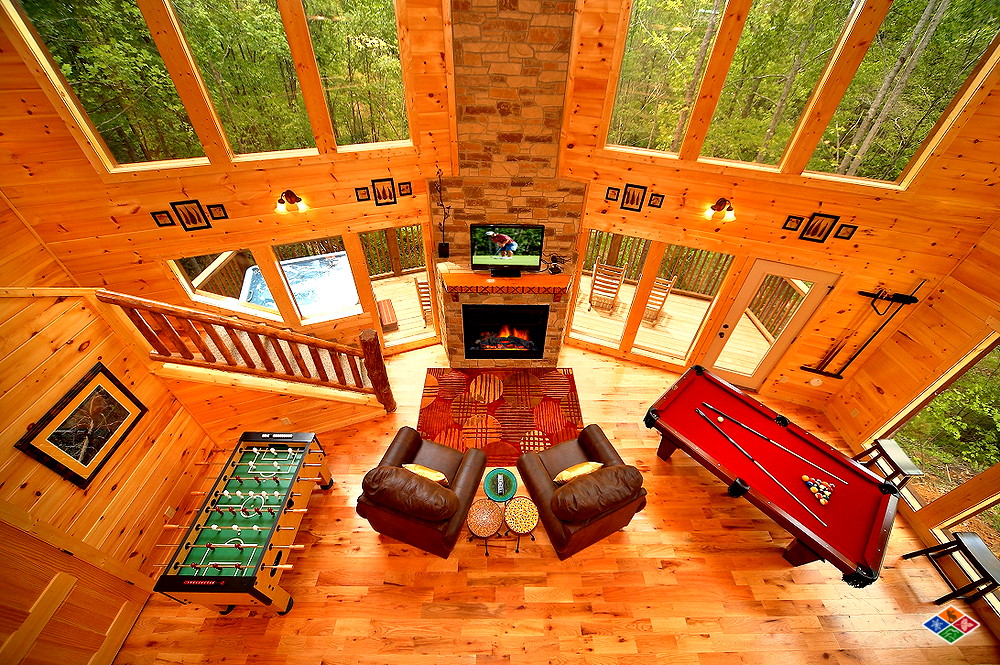 Secret Garden two-bedroom cabin interior
