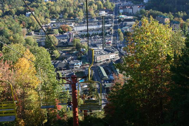 View From Gatlinburg Sky Lift - Gatlinburg TN