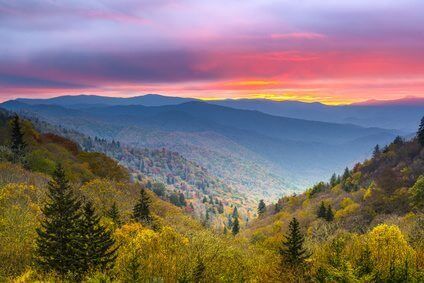 Amazing View of Newfound Gap, Gatlinburg, TN