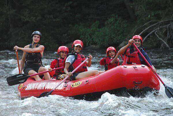 Rafting in the smoky mountains near Gatlinburg