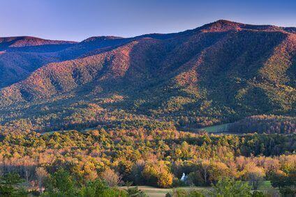 mountain views from downtown gatlinburg