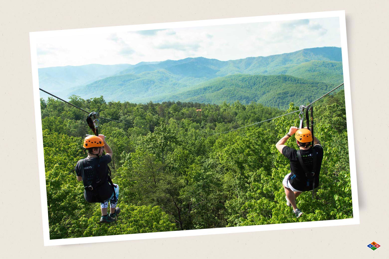 Ziplining through the Smoky Mountains