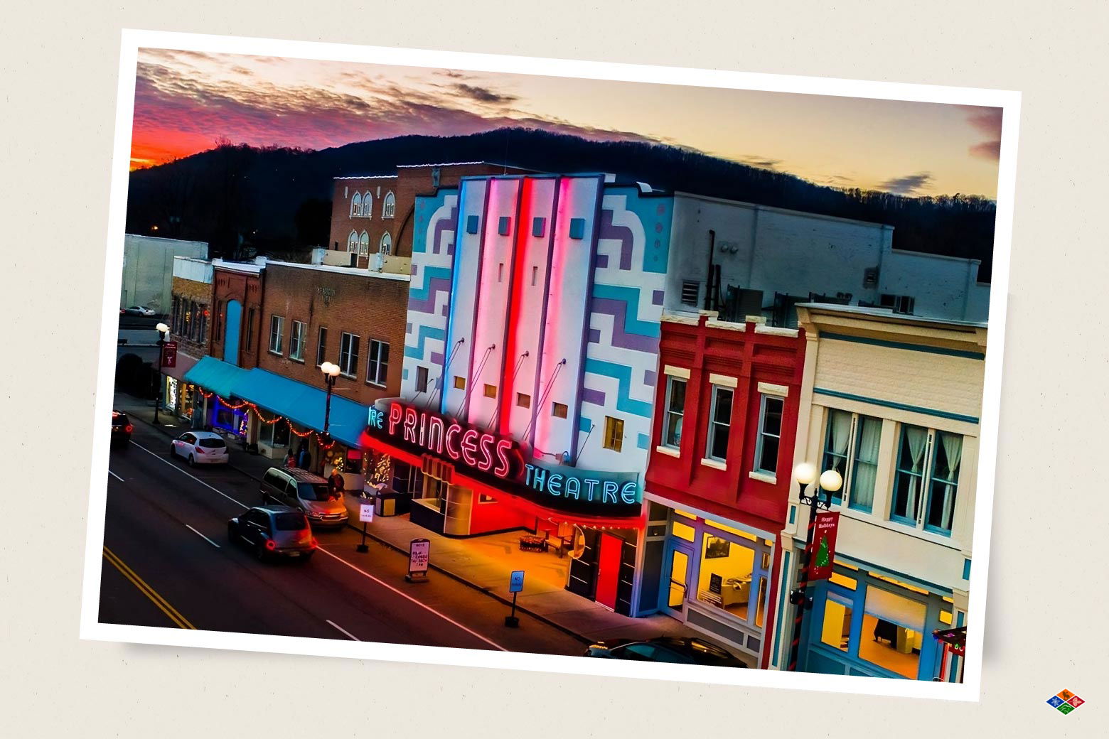 Front of the Princess Theatre in Harriman