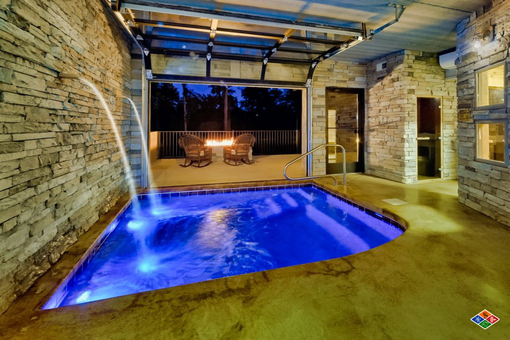 City Slicker cabin with private pool and firepit