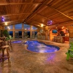luxury Gatlinburg cabin with indoor pool