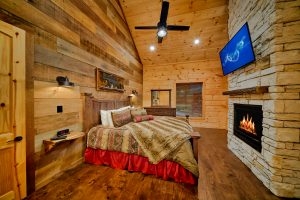 luxury cabin bedroom