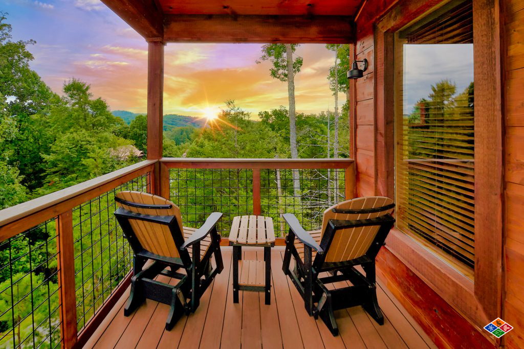 image of mountain views from your cabin deck