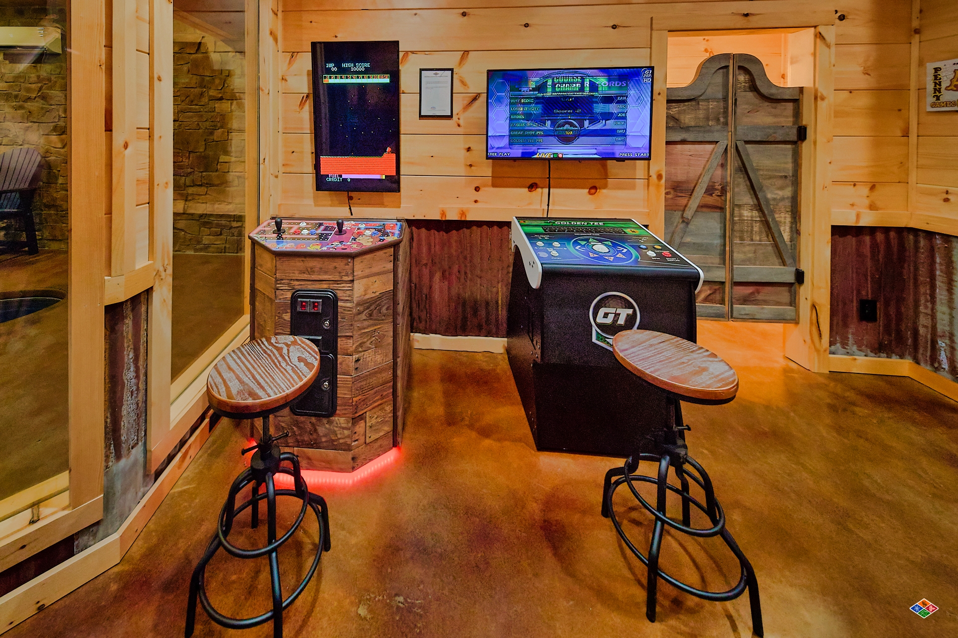 cabin game room